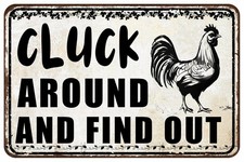 Funny Chicken Signs Chicken Coop Accessories Rooster Decorations Chicken Gift...