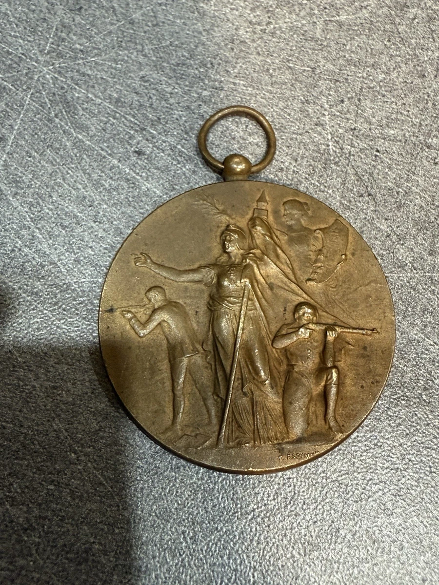 MÉDAILLE MILITAIRE BRONZE argenté Cavalerie 10e DB French Army medal