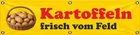 Potatoes fresh from the field - XXL banner with eyelets various sizes, intermediate sizes