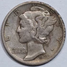 1938 S Mercury Dime - AUCTION !!!