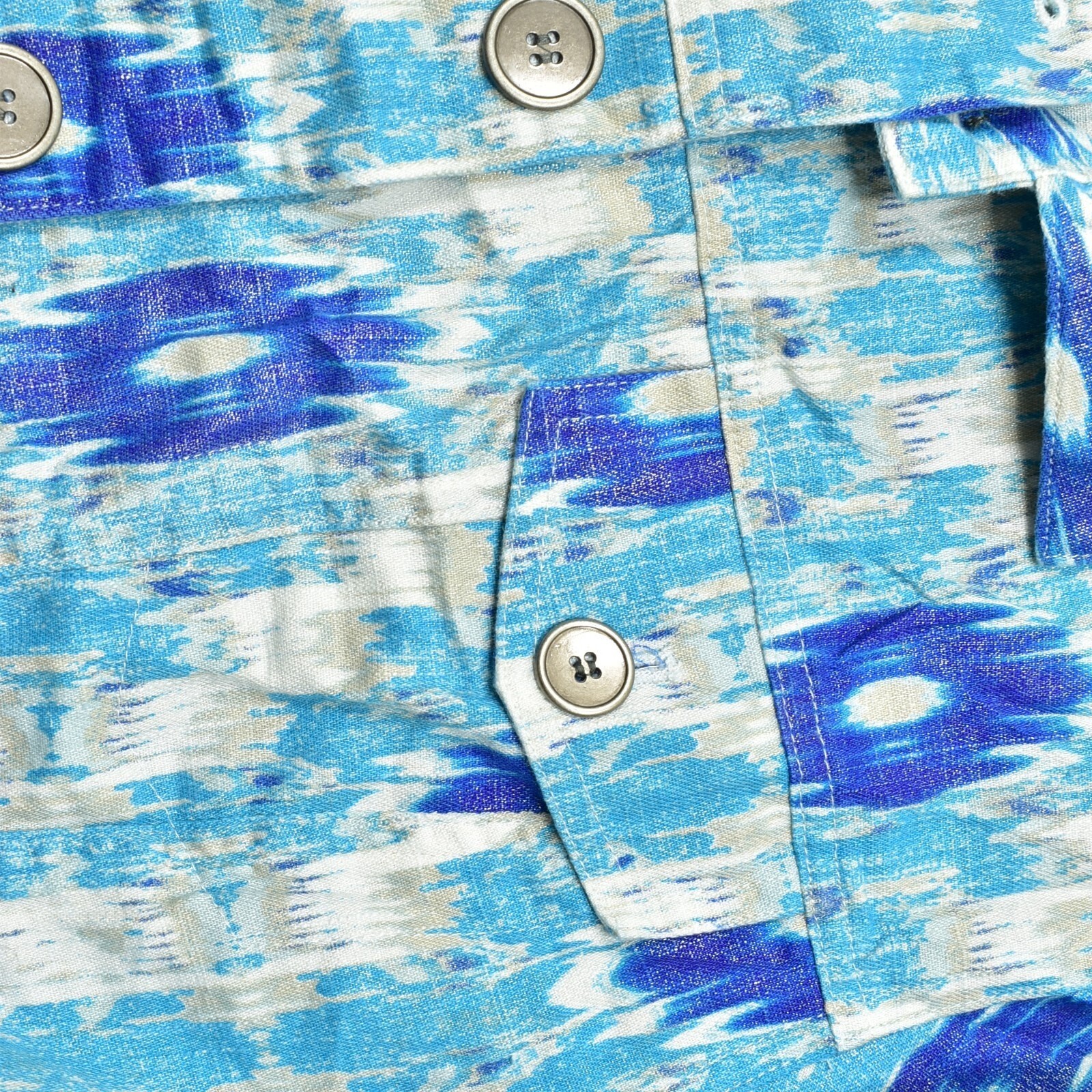 Chico's Women's Size 2 Basic Trucker Jacket Blue … - image 7