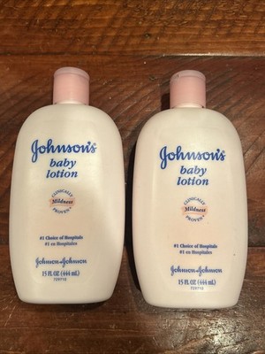 Original Formula Johnson's Baby Lotion Pink Bottle 15 oz Discontinued Sealed (2)
