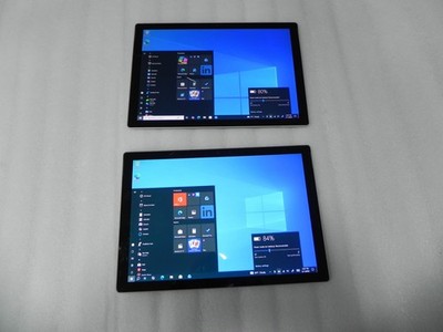 Lot of 2 MICROSOFT SURFACE PRO 5 (1796) i5-7300U @ 2.6 GHz 4GB RAM 128GB Cracked