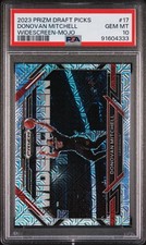 2023 PANINI PRIZM DRAFT PICKS WIDESCREEN DONOVAN MITCHELL MOJO PRIZM /25 PSA 10
