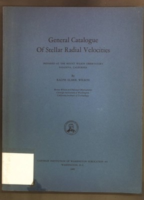 General Catalogue of Stellar Radial Velocities; Carnegie Institution of Washingt