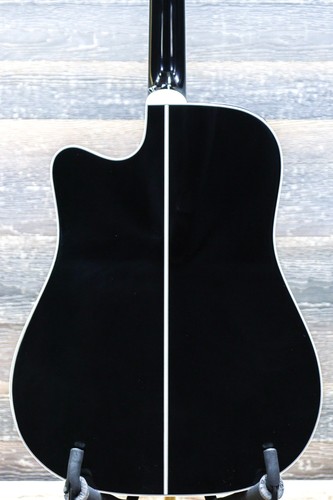 Takamine GD34CE-BLK Gloss Black Dreadnought Cutaway Acoustic El. Guitar w/Bag - Picture 4 of 20