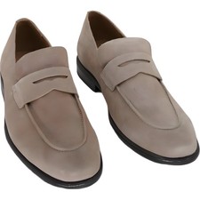 Vince Camuto Cyler Men's Penny Loafers Sandstone Leather Dress Loafers US 9M