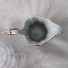 I. Godinger & Co. 6.5" Gold Trimmed Porcelain Blue Belle Pitcher w/Saucer In Box — photo 7