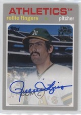 2016 Topps Archives Fan Favorites 1971 Design Rollie Fingers Auto HOF 0l2