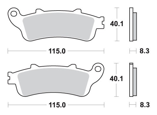 Brake Pads for HONDA NT 700 V DEAUVILLE ABS 2006-2017 Rear Street SBS - Image 13
