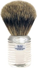 Pennello da barba acrilico punta argento pelo di tasso - varie misure - Hans Baier