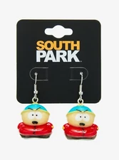 South Park Cartman Mini Figure Earrings Pierced Hook Style 🆕️Licensed 