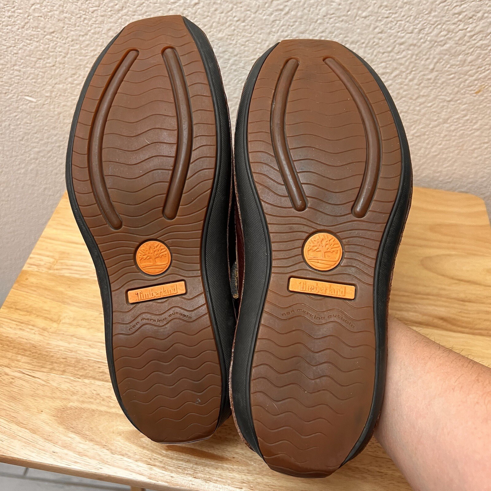 Timberland Annapolis 2 Eye Moc Toe Men's Rootbeer Leather Boat Sz 10 image 10