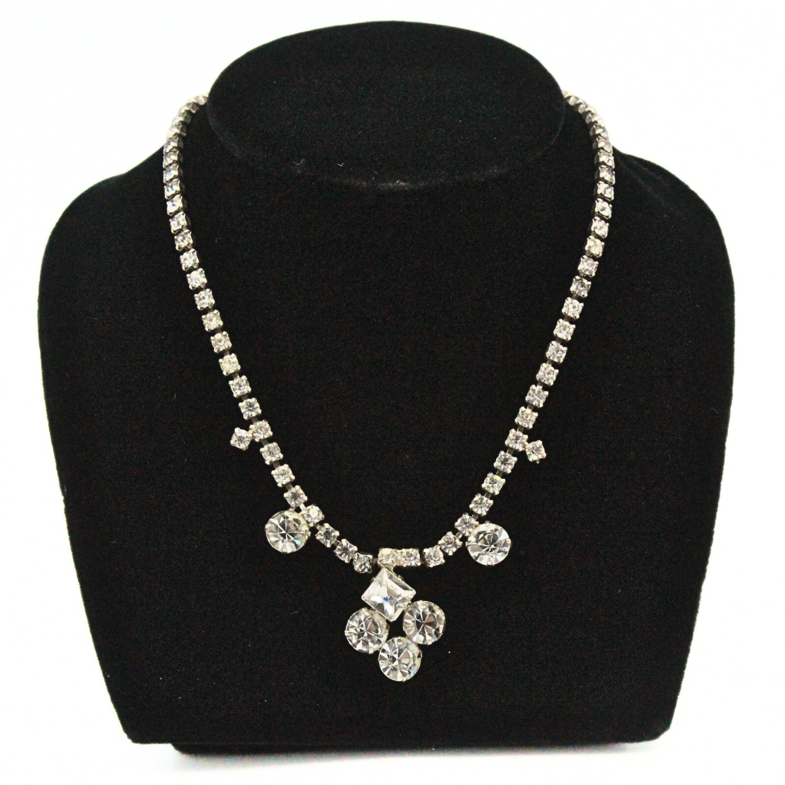 Kramer Designer Signed Foiled Back Rhinestones Br… - image 2