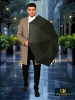 Windproof Travel Umbrella, Lightweight, Automatic, Small Folding, Fiberglas Ribs