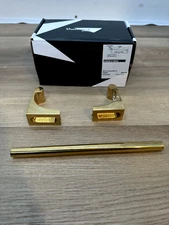 Alno A6820-8-PB/NL Luna 8" Wide Modern Towel Bar, Unlacquered Brass *READ*