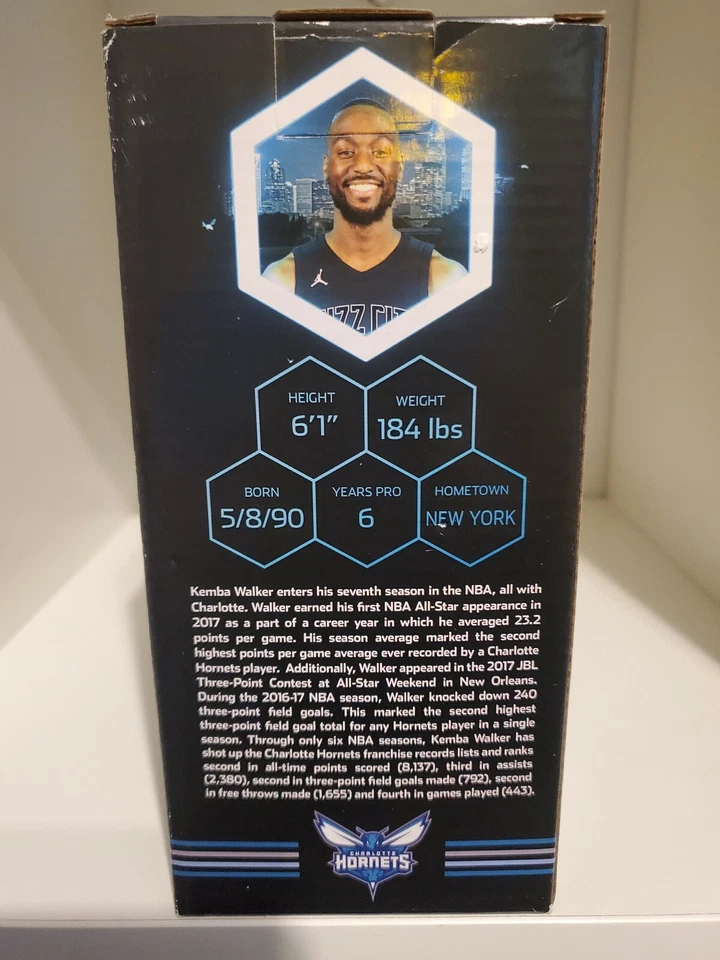 Kemba Walker #15 Charlotte Hornets BUZZ CITY Exclusive Limited Ed Bobblehead  - Image 3 of 4