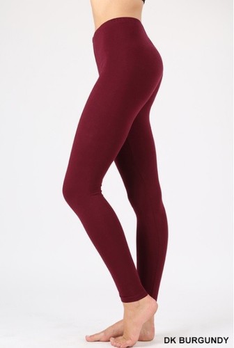 HIGH WAISTED PREMIUM Cotton STRETCH LONG WORKOUT YOGA LEGGINGS PANTS FITNESS - Picture 14 of 53