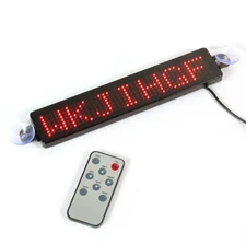 Car LED Programmable Message Sign Scrolling Display Board Advertising Lighting