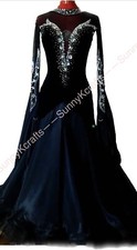 jz Handmade Dance Dress/Ballroom dance dress smooth Waltz Tango Foxtrot