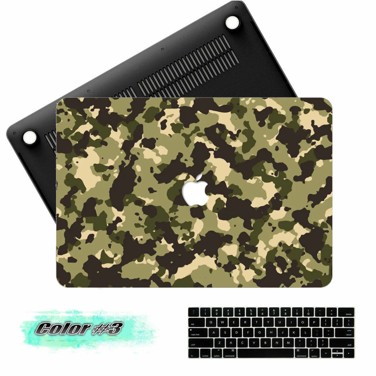 2026 New For Macbook Pro Air  Military Camouflage Rubberized
