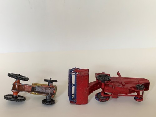Matchbox Massey Combine Harvester & Lone Star? Farm King Tractor Yellow - Picture 5 of 5