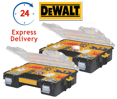 2er-Pack DeWalt Pro Organers gelb/schwarz Werkzeug Aufbewahrung Schrauben Nägel Box