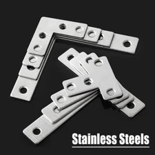 Stainless Steel Flat Plate L / T-Shape Right Angle Corner Brace Repair Brackets