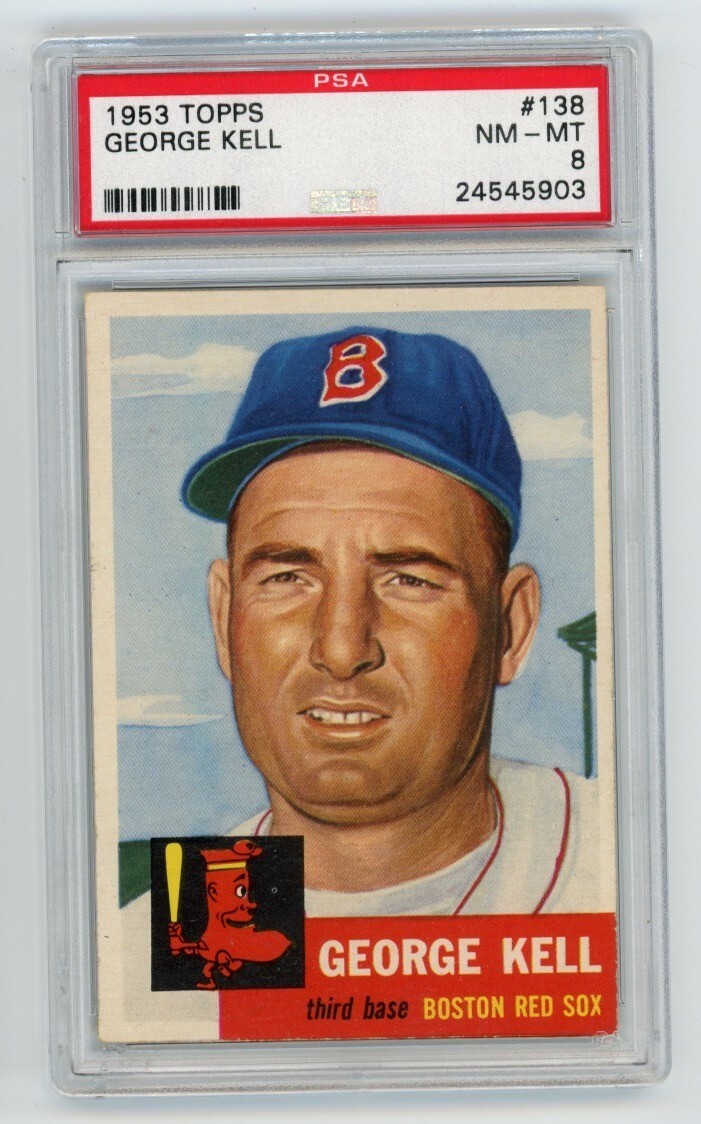 1953 Topps #138 George Kell Boston Red Sox HOF PSA 8 NM-MT