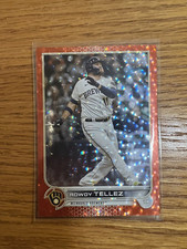 2022 Topps Update Rowdy Tellez Base Orange Foilboard #US114 195 /299 Brewers
