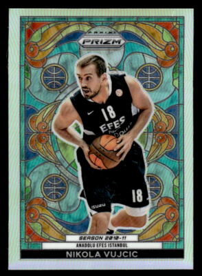 Nikola Vujcic 2023-24 Panini Prizm Turkish Airlines EuroLeague #22 Stained Glass