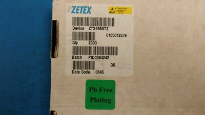 (10 PCS) ZTX655STZ ZETEX Trans GP BJT NPN 150V 1A 3-Pin E-Line TO-92 ROHS