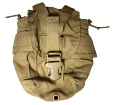 USGI Military USMC Modular MOLLE 1 Qt Canteen Cover Pouch - Coyote Brown MINT