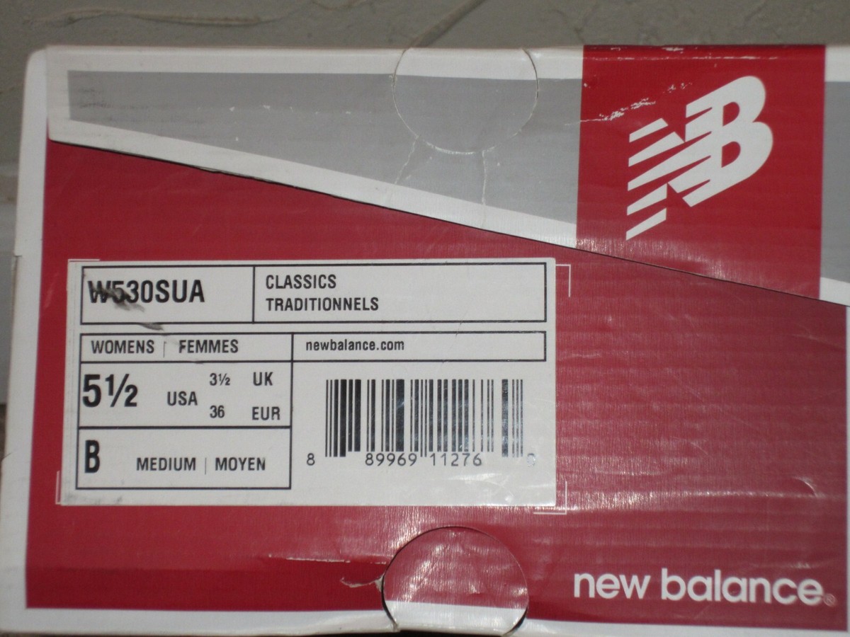 New Balance W530SUA Summer Utility Black White Women's Size 5.5