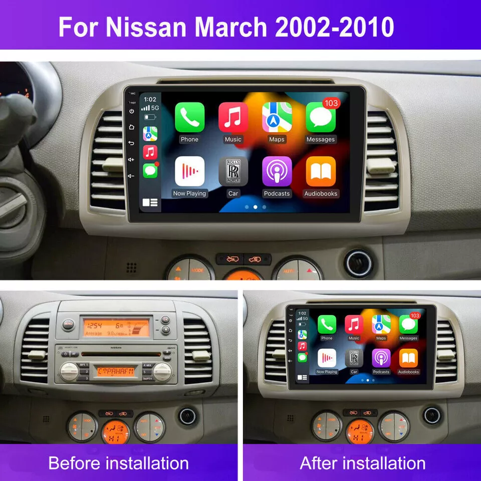 Für Nissan Micra III K12 2002-2009 Android 13 Carplay Autoradio GPS WIFI SWC BT - Bild 4 von 4