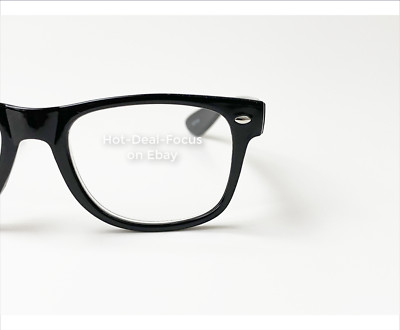 retro classic READING GLASSES  black SPRING HINGES power +1.00 +1.25 +1.50 +1.75