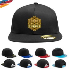 Blume des Lebens Snapback Mütze Heilige Geometrie Muster Spirituelle Kappe - Unisex Geschenk