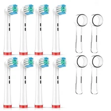 ✅ 8 pcs Replacement Toothbrush Heads Compatible with Oral-B + 4 covers!
