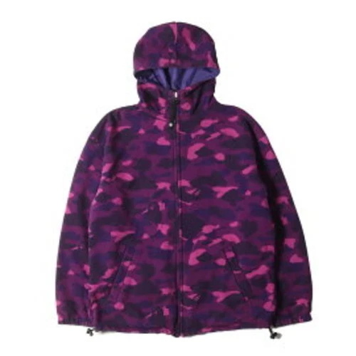 A BATHING APE (BAPE) Giacca reversibile mimetica viola A BATHING APE anni 00 scimmia felpa mimetica esterna taglia M