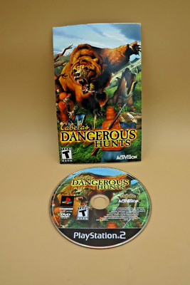 Cabela's Dangerous Hunts (Sony PlayStation 2, 2003) DISC and Manual ONLY- Dut's
