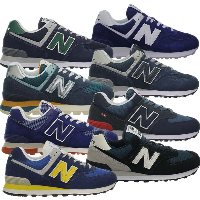 New Balance 574 classic blue Men's low-top suede Sneakers casual