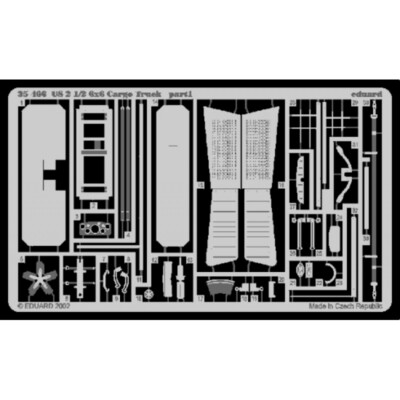 MW22 EDUARD 35466 US 2 1/2 6X6 CARGO TRUCK 1/35 PE SET for TAMIYA 35218