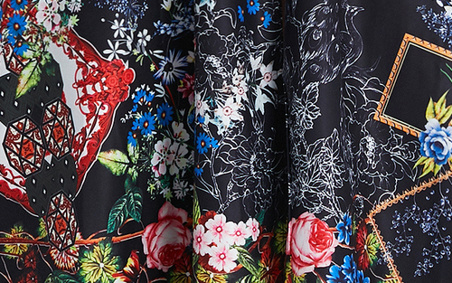 Women Spring Summer Fall Floral Print V Neck Long Sleeve Casual Party 