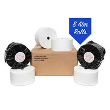 3 1/8" x 815' Heavy Thermal ATM Paper (8 Rolls) Coated Side In