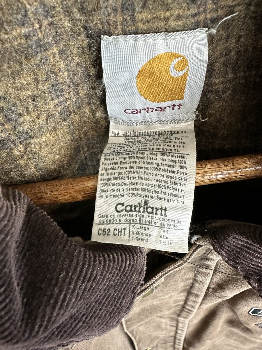 Vintage Carhartt C52 CHT Blanket Lined Ranch Coat Men’s XL Tall View 6