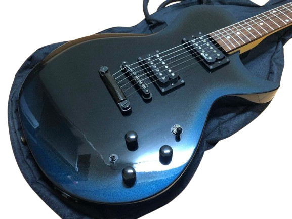 Used Burny / Fernandes LS-55S Les Paul-ish Black Sustainer Bigsby