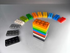 LEGO DUPLO 2x4 8er Noppen flache Steine bunte Bausteine nachhaltig Handwäsche