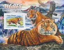 Sao Tome e Principe bloc-feuillet 1203 neuf avec gomme originale 2016 tiger