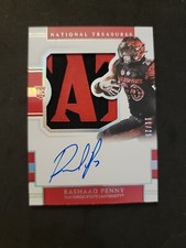 2018 National Treasures Collegiate Rashaad Penny Patch Auto 11/25 RC EAGLES 
