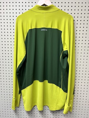 PATAGONIA ALL WEATHER ZIP TOP Mitt cuffs #24202 Men's XL Green